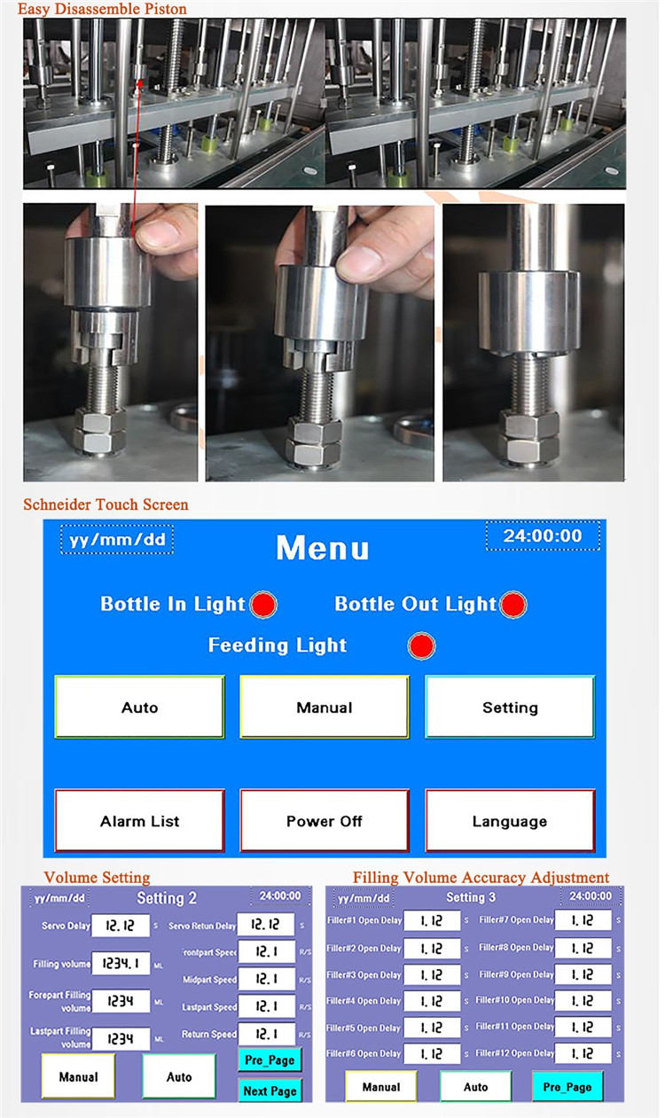 Mesin Pengisi Botol Motor Servo Otomatis 6