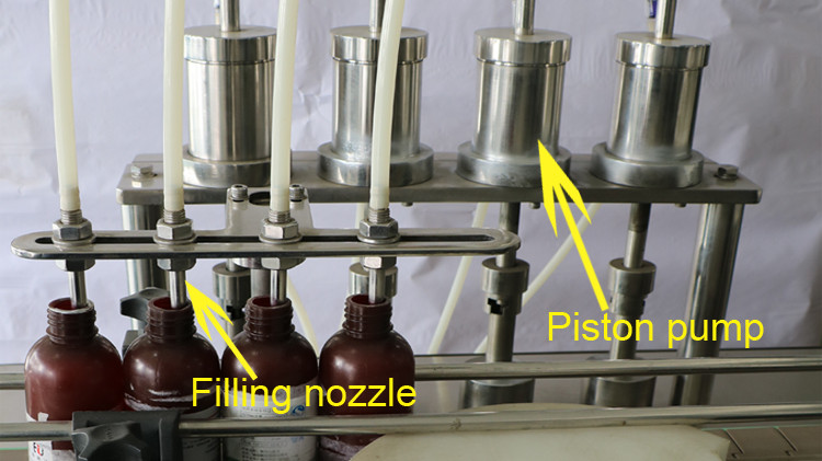 Mesin ngisi botol bunder 500ml nganggo tutup laut lan setir lintang