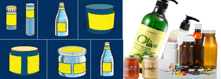 T Vertical Tipe Mesin Label Kontainer Otomatis Tipe